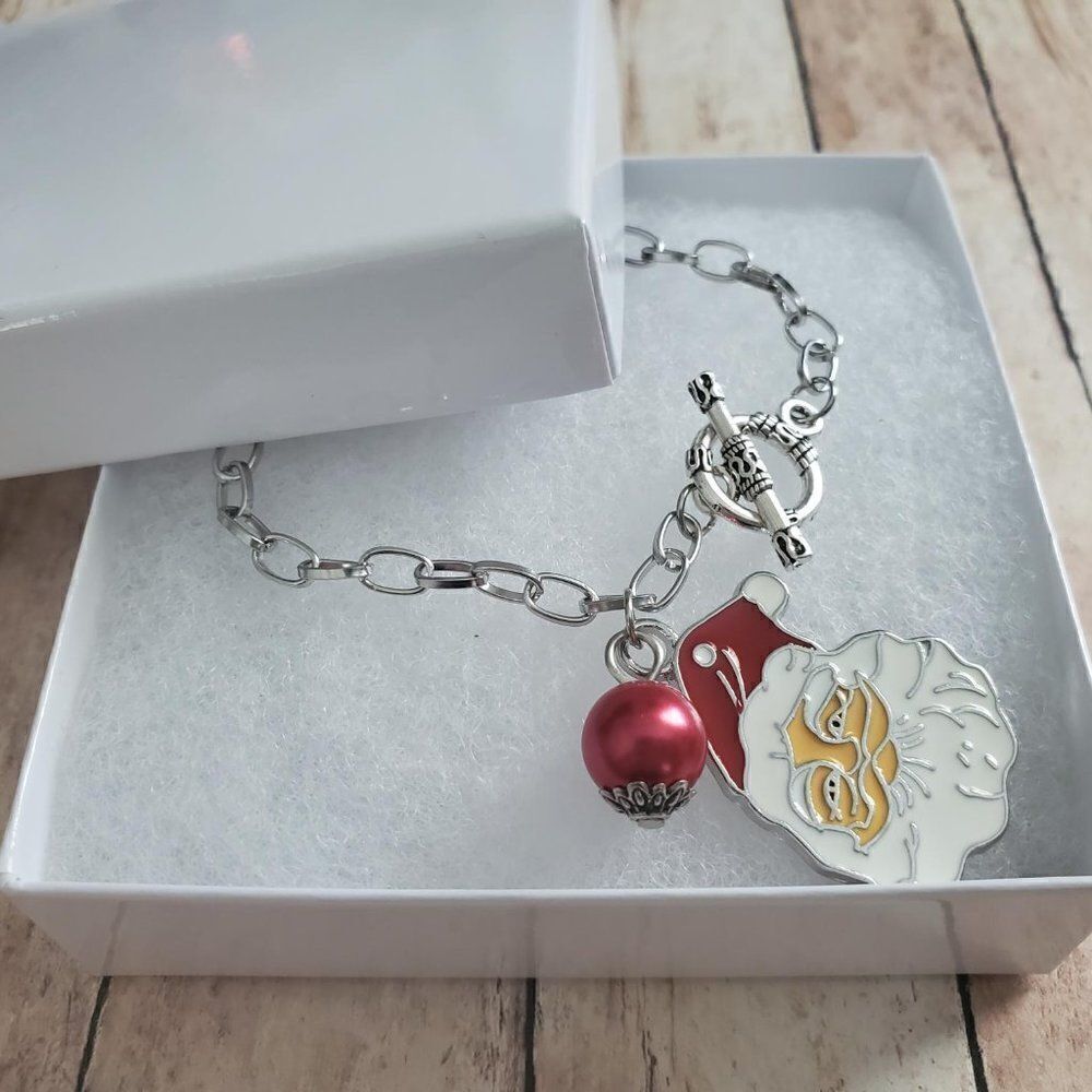 Santa Clause Toggle Lock Bracelet